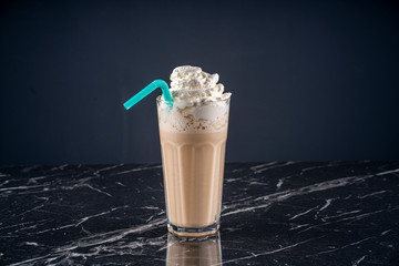 cold coffee with cream 