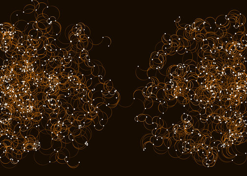 Procedural Art Network Mesh background illustration