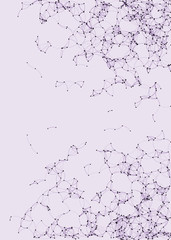 Procedural Art Network Mesh background illustration