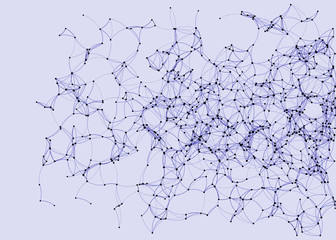 Procedural Art Network Mesh background illustration