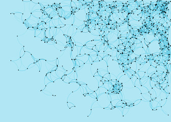 Procedural Art Network Mesh background illustration