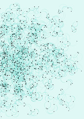 Procedural Art Network Mesh background illustration