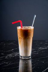 cold coffee with milk