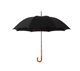 Black Umbrella over white background
