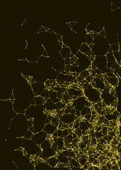 Procedural Art Network Mesh background illustration