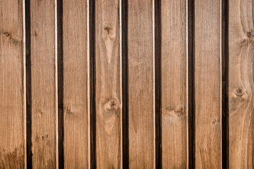 Natural wooden brown fence, board texture, plank background