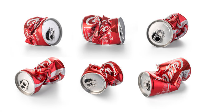 Crumpled Coca Cola Cans