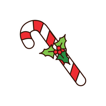 merry christmas sweet cane icon