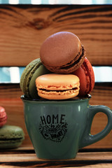 Macarons in a cup