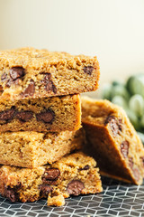 Chocolate Chip Blondie Squares