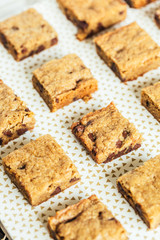 Chocolate Chip Blondie Squares