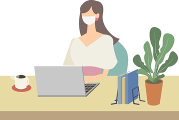 マスク　着用　予防　コロナ　covid-19 感染予防　花粉症　デスクワーク　咳