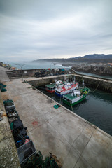 small port in a fishing village of the north of Spain