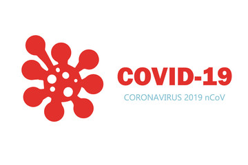 Corona Virus sign. Virion of Coronavirus on white background. 2019-nCoV epidemic of pneumonia symbol. Vector illustration for science and medical use, web, banner, poster