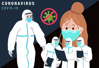 Novel coronavirus background and covid-19 concept design to prevent the spread of bacteria, viruses.Vector illustration for poster