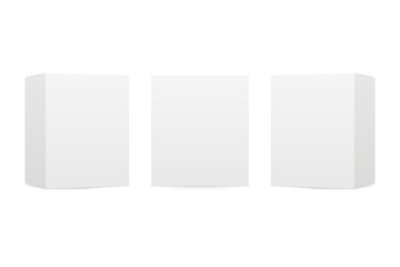 Boxes mock up isolated on white background