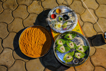 Picture of stuffs used in Indian traditional wedding ceremony