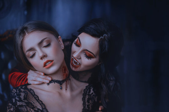 dracula biting neck