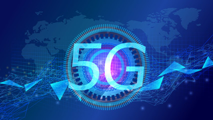 5G-グローバルネットワークサイバーコミュニケーションITイメージ背景