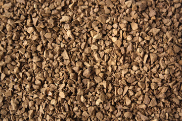 instant coffee granules as a background.