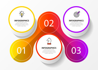 Infographic design template. Creative concept with 3 steps