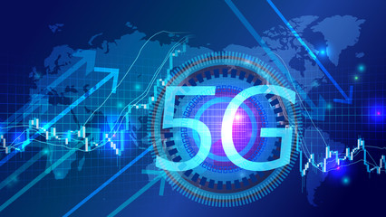 5G-グローバルネットワークサイバーコミュニケーションITイメージ背景