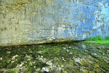 Karst water spring at Malhan Cove, United Kingdom