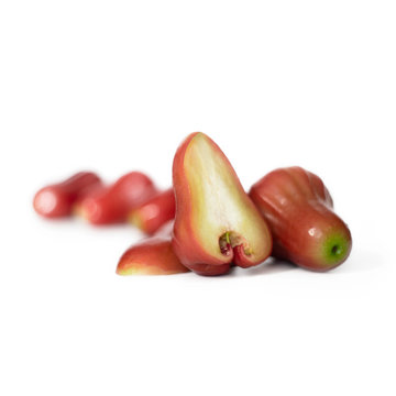 Ripe red rose apple fruit