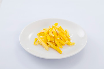 fresh ripe Jack fruit on white background