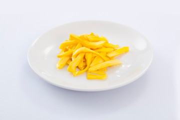 fresh ripe Jack fruit on white background