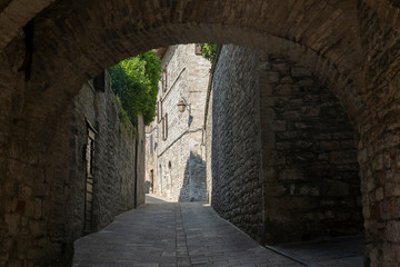 Gubbio, historic city in Umbria, Italy