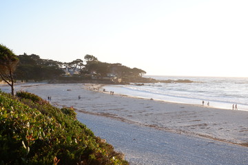 Sunset scenes at Carmel-by-the-sea, California