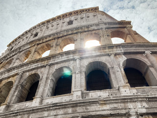 Naklejka premium colosseum in rome italy