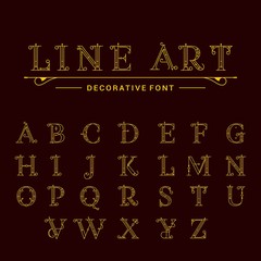 Alphabet Vintage decoration letters