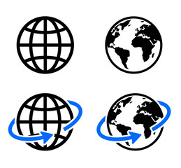 地球アイコン グローバルイメージ