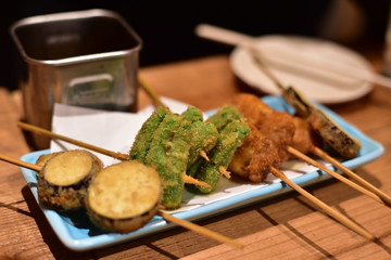 串揚げの盛り合わせ