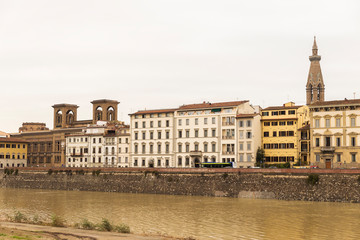 Obraz na płótnie Canvas Walking around Florence City In Tuscany Region, Italy.