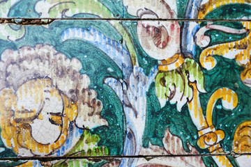 Great for textures Andalusia style wall Azulejos tiles background