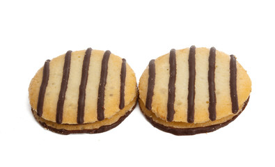 striped cookies isolated