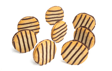 striped cookies isolated