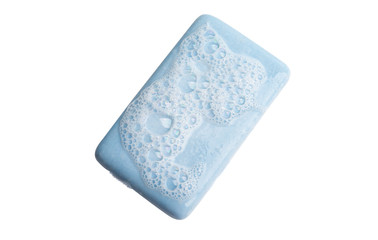 blue soap isolated