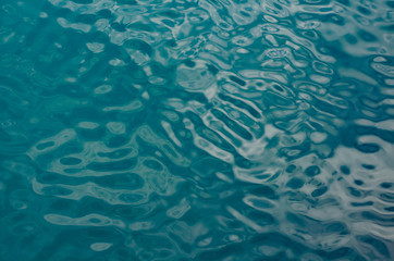 ripples in blue water