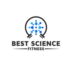 Best Science Fitness health care logo - Vector
