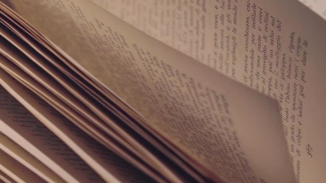 THE WIND FLIPS THROUGH THE PAGES OF OLD BOOKS