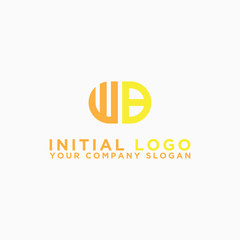 inspiring logo designs for companies from the initial letters of the WB logo icon. -Vectors