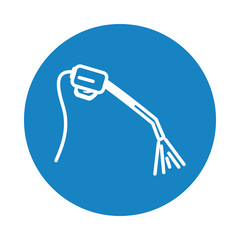pressure washer gun icon, block style