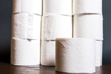 rolls of toilet paper 