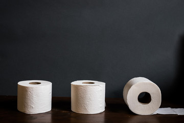 rolls of toilet paper 