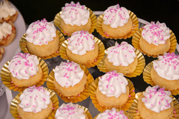 Galletas con glaseado rosa / Cookies with pink topping icing