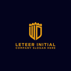 inspiring logo designs for companies from the initial letters of the WD logo icon. -Vectors